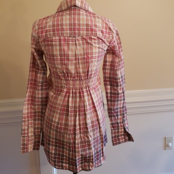 Free People Long Sleeve Plaid Dress - Picture 2 of 4